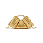 JW PEI "Lila" Geometric Metal Handle Ruched Cloud Clutch Bag - Image 6
