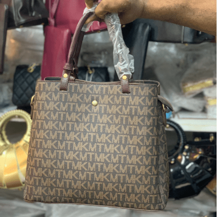Brown MK-Style Signature Tote