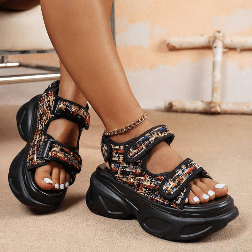 Shoes 26 Chanel Tweed Platform Sandals - Image 1