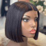 8" Double Drawn Bob With Long Kimkay Closure - Image 2