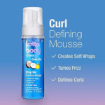 Lottabody Coconut & Shea Oils Wrap Me Foaming Mousse | Defines Curls, Tames Frizz, Adds Shine | 7 Oz - Image 2