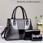 Snake Print 3pcs Hand Bag Set - Image 5