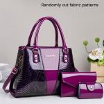 Snake Print 3pcs Hand Bag Set