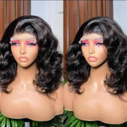 12 inches with full 4 by 4 closure (GRADE 9A HUMAN HAIR )