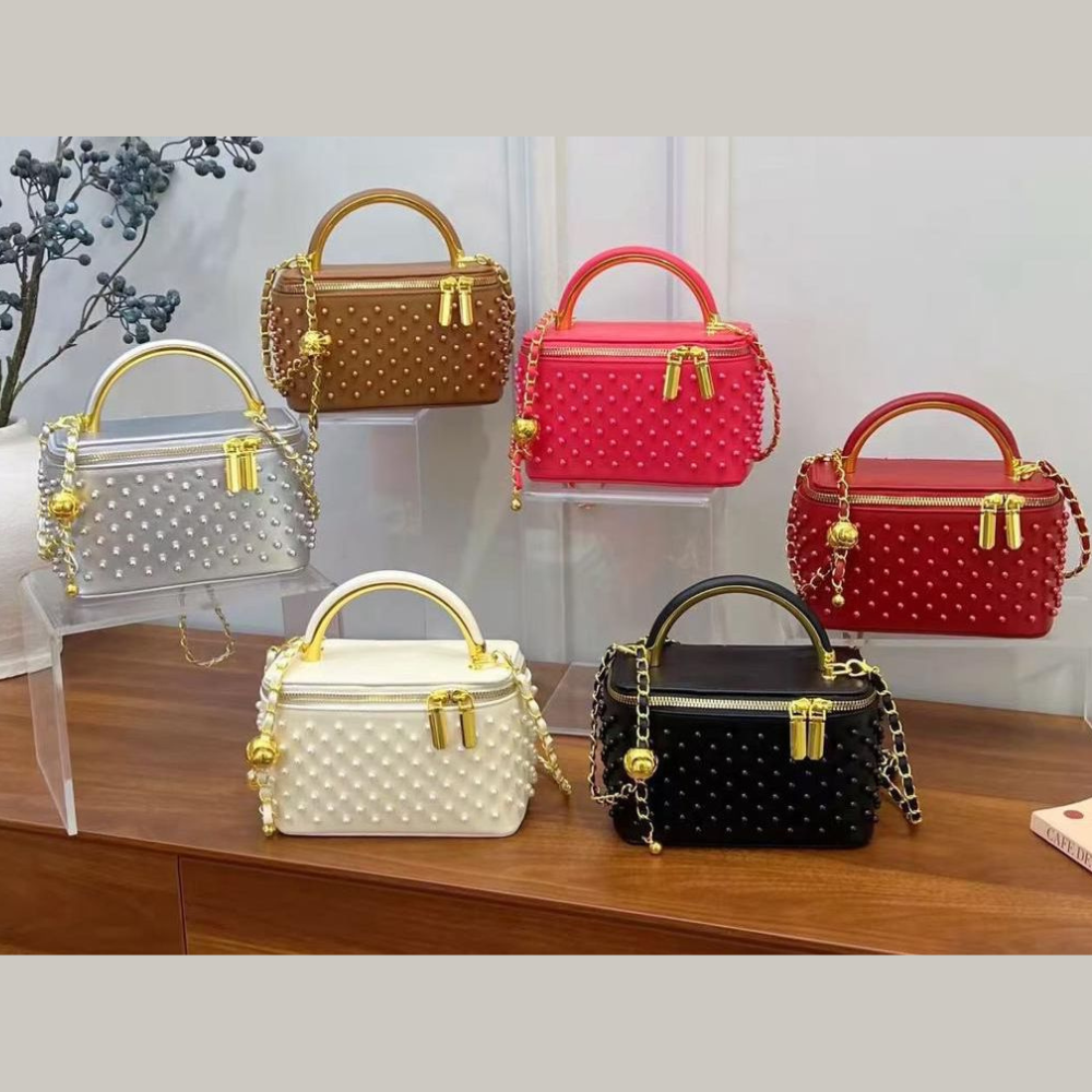 Bags 71 Studded Vanity Case Bag - Image 1