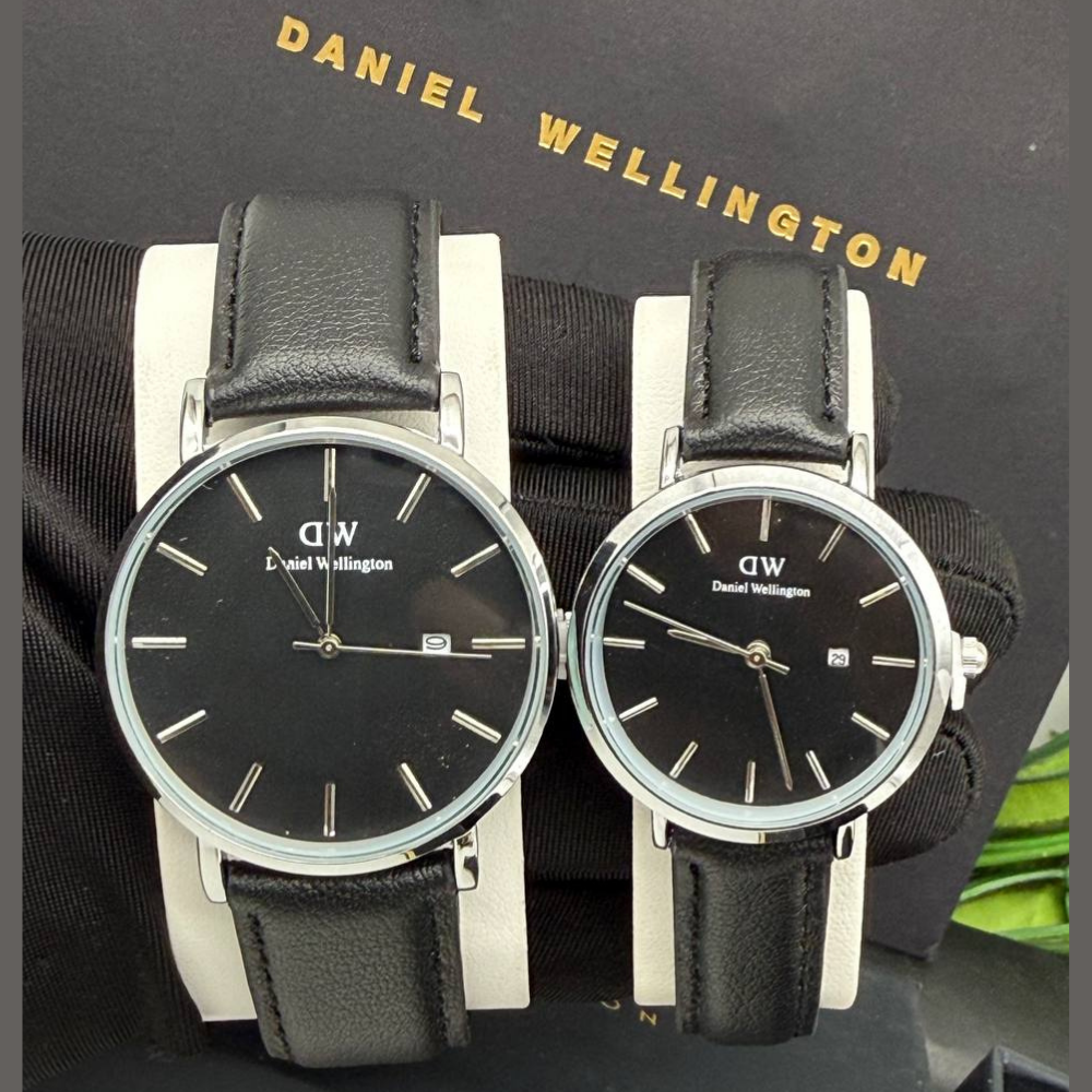 Jewel 11 - 32,000 Daniel Wellington Classic Set - Silver / Black Leather (Black Dial) - Image 1