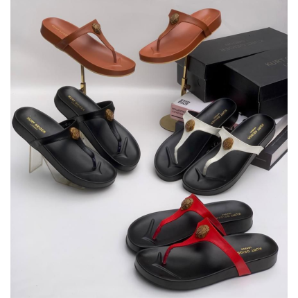 Black & Brown Ring Toe Sandals