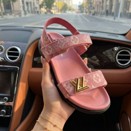 Louis Vuitton Pink Monogram Sandals